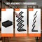 Foldable 4-Tier Magazine Display Rack with Carrying Bag, 4 Pockets